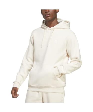 adidas Originals Men's Trefoil Essentials Hoodie Medium Wonder White