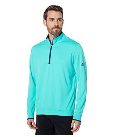 adidas Men's UPF Quarter Zip Pullover Semi Mint Rush X-Large