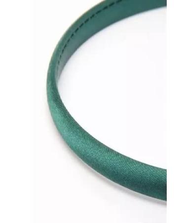 Pritties Accessories Dark Green Satin Headband for Girls | 1 cm Wide International Shipping Available - Buy Online on GoSupps.com