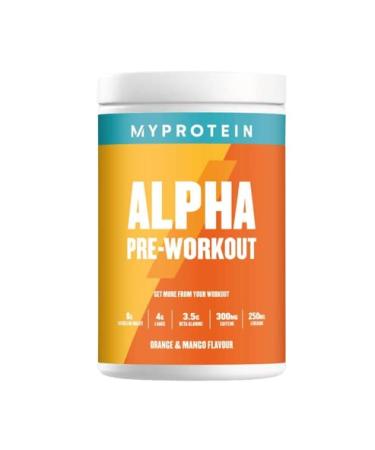 Myprotein Alpha Pre-Workout Powder with Beta Alanine and Caffeine - Orange and Mango - 600g - Buy Online on GoSupps.com