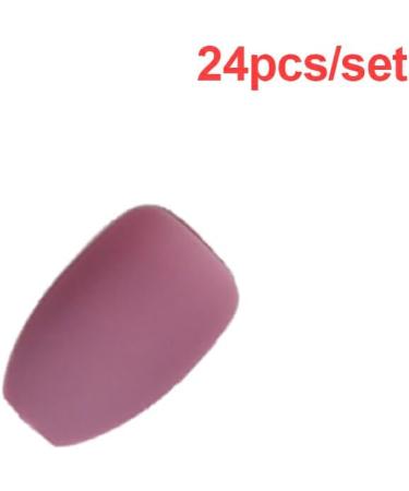 Dajidafu 1 Set Color Street Nail Strips Flat Head Style Matte Full Cover Art Decals Beauty Tool Salon Supplies Decorations 24 bean paste purple - Buy Online on GoSupps.com