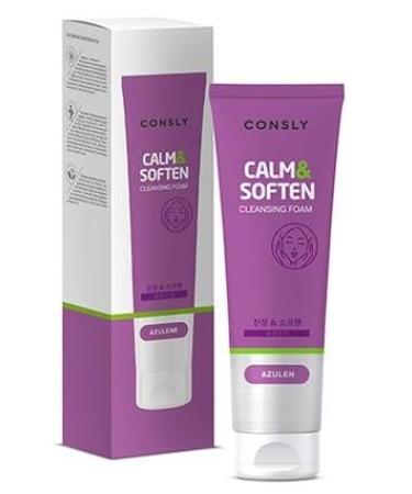 CONSLY_Azulene Cleansing Foam - Calm&Soften Gentle Face Wash for Sensitive Problem and Acne-Prone Skin Deep Cleansing Soothing Hydrating Antibacterial