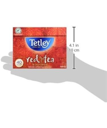 Tetley Rooibos Red Tea - 40 Tea Bags 100 Grams Naturally Caffeine Free - Buy Online on GoSupps.com