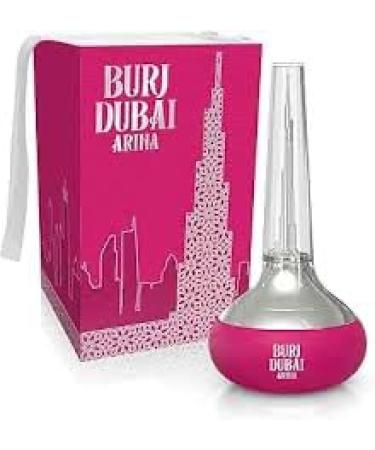 Burj Dubai Aqua Perfume for Women Pink Glass Bottle 3.4 fl oz