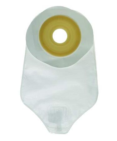 ConvaTec 650830 ActiveLife Urostomy Pouch with Precut Stomahesive Skin Barrier 8" Pouch with 1 Sided Comfort Panel Tap with Valve Transparent 1" Stoma Opening Pack of 10