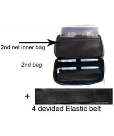 Chillpack Double Bag Diabetic Travel Organizer Cooler with Ice Packs - Black - Buy Online on GoSupps.com