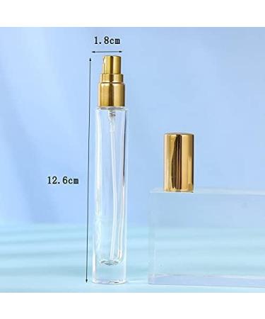 5 Pack 10ml Glass Perfume Atomizers - Refillable Mini Spray Bottles for Travel | Fine Mist Black Bottles - Buy Online on GoSupps.com