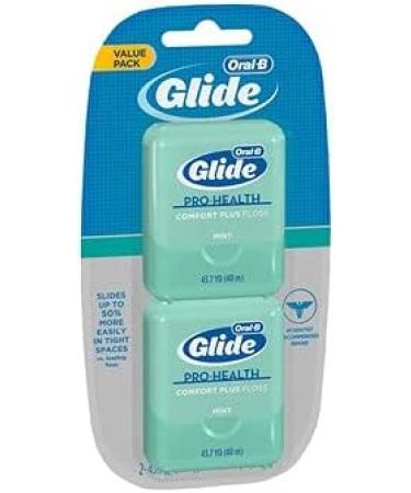 Glide Floss Comfort+ 2ct - 80m Mint Size - International Shipping Available - Buy Online on GoSupps.com