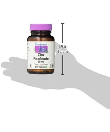 Bluebonnet Zinc Picolinate 50 mg - 50 Veg Capsules | Immune Support & Absorption - Buy Online on GoSupps.com