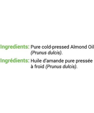 Sweet Almond Oil 32 oz / 946ml (Large Bottle) by Amson Naturals -Pure & Natural for Skin Hair Face Body Massage Cold Pressed carrier oil for essential oils. Huile d'amande douce. - Buy Online on GoSupps.com