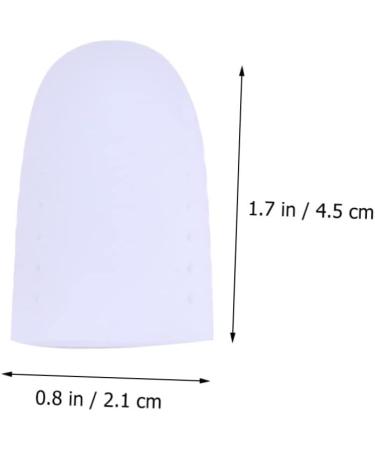 HEALEEP 2 Pair Silicone Toe Protectors - Toe Cushion Tubes for High Heels - Thumb Protectors - Corn White Size 2 - Buy Online on GoSupps.com