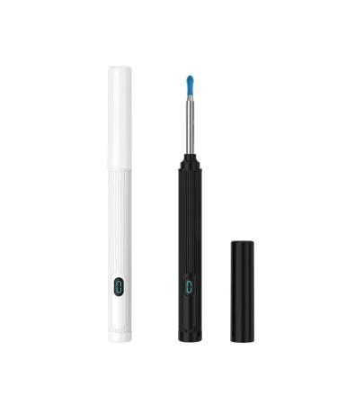 Ear care Earwax cleaning Ear Wax Removal Ear Cleaner with Camera Ear Wax Removal Kit with 1080P Ear Camera Otoscope with Light Ear Cleaning Kit for iPhone iPad Android Phones-Black(1080P)