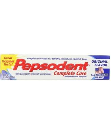 Pepsodent Complete Care Anticavity Fluoride Toothpaste Original Flavor - 6 oz Pack of 5 - Buy Online on GoSupps.com