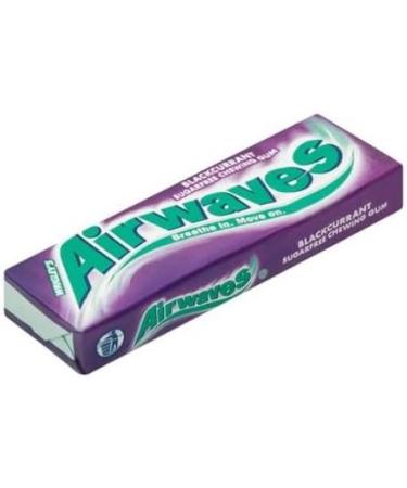 Wrigley's Airwaves Blackcurrant Chewing Gum (30 Packets (Full Box)) Help To Freshen Breath And Clean Teeth - Buy Online on GoSupps.com