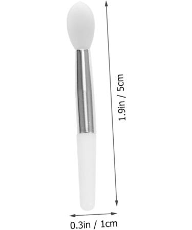 Ipetboom 2 Sets Lip Gloss Brush Lipstick Lip Applicator Silicone Face Scrubber Hand Scrubber Mini Lipsticks Face Scrubbers Lip Brush Miss Cosmetic Beauty Products White Silica Gel - Buy Online on GoSupps.com