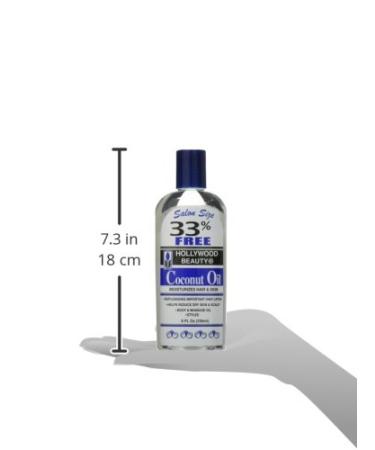Hollywood Beauty Coconut Oil 8 oz - Moisturizes Hair & Skin - Pack of 1 - Buy Online on GoSupps.com