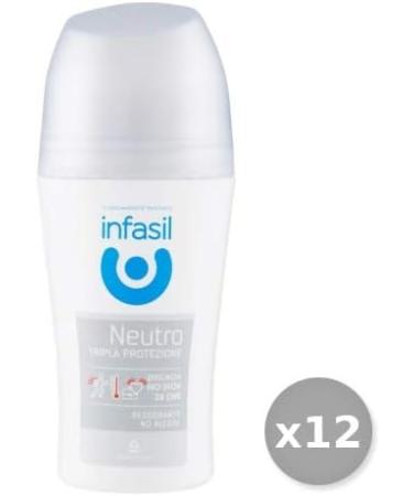  Infasil Set 12 INFASIL Roll-On Deodorant N.TRiparazione LA Protection 50 ml Body Care - Buy Online on GoSupps.com