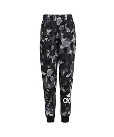 adidas Boy's Core Badge 21 Joggers (Big Kids) Small Black Core Camo
