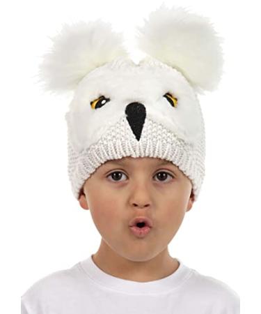 Harry Potter Hedwig Owl Pom Knit Beanie Hat for Toddlers 2