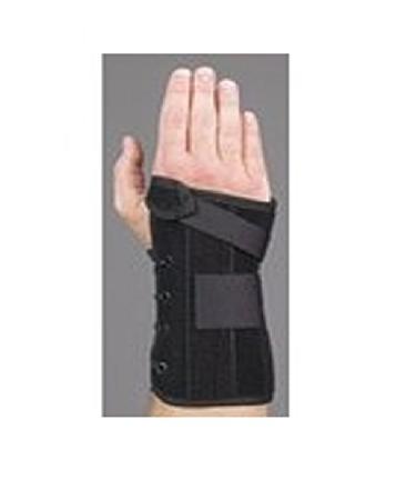 Med Spec Wrist Lacer 8" Black - X-Small Right