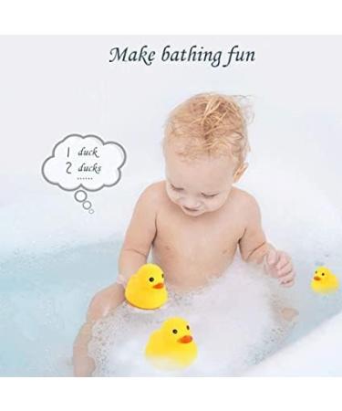 50PCS Mini Rubber Duck Bath Duck Toys for Toddlers Boys Girls Squeak and Float Yellow Ducks in Bulk Baby Shower Duck Decorations Party Favors (1.6''-50pcs) - Buy Online on GoSupps.com