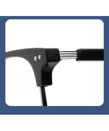 Buy Classic Blue Light Blocking Eyeglasses for Men & Women - Anti-UV Computer Readers +350 - Black-Silver - Buy Online on GoSupps.com