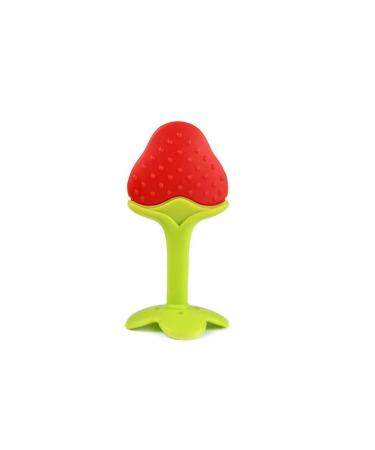 Soft Silicone Fruit-Shaped Baby Teething Toys - Grapes Strawberry & Orange - 3PCs for Infants & Toddlers - Pain Relief Chew Card Multicolor - Buy Online on GoSupps.com