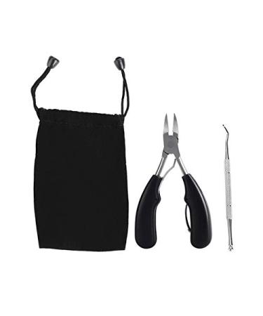 PSGS Newly Heavy Thick Toe Nail Clippers Pliers Pedicure Steel Professional Toe Nail Clippers for Thick Nail Or Ingrown Toenail (Color : Black)