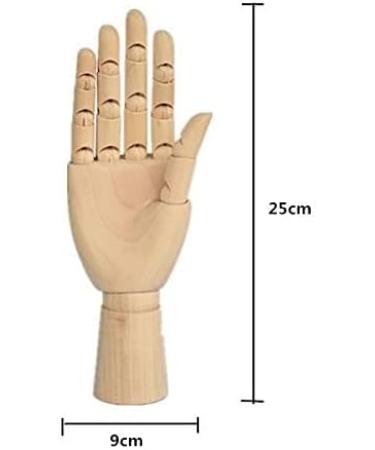 Wooden Articulated Mannequin with Flexible Fingers - 10 Right Hand - Buy Online on GoSupps.com