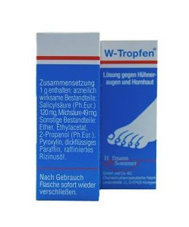 W-drops solution against corns and calluses 10ml