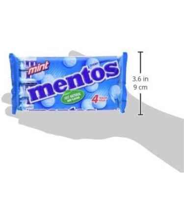 Mentos Chewy Dragees Rolls Mint 4 x 38g - Buy Online on GoSupps.com