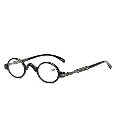 EgBert HD Anti-Fatigue Reading Glasses - Black Round Frame Presbyopia Glasses | 1.0 Strength | International Shipping Available - Buy Online on GoSupps.com