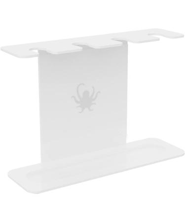 OCTOPODIS Stainless Steel Toothbrush Head Holder - Compatible with Oral-B, Sonicare, Waterpik | Adhesive & Free-Standing (White) - Buy Online on GoSupps.com