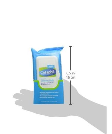 Cetaphil Gentle Skin Cleansing Cloths for Dry Sensitive Skin - 25 ct. Unscented Wipes - Buy Online on GoSupps.com