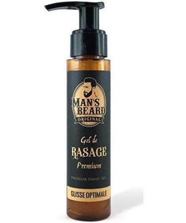 Man's Beard - Transparent Precision Beard Shaving Gel with Aloe Vera - Sensitive Skin - 75 ml - Ingredients of Natural Origin - 100% Made in France - Buy Online on GoSupps.com