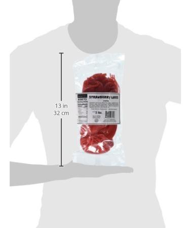 Kervan Strawberry Licorice Laces - 2lb | Delicious Fresh Candy - Buy Online on GoSupps.com