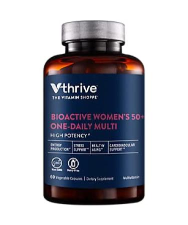 Once-Daily Bioactive Multivitamin for Women 50+ - Supports Stress & Healthy Aging (60 Vegetarian Capsules)