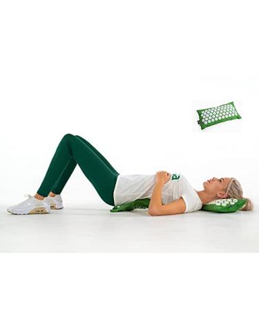 MySA Extender Duo: Set variant with pillow: Lumbar decompression lounger dorsal+ neck (N.1 med Rank 2021: back pain /hernia uphill+ acupressure+ 100% healing program+ triggerball eco Made in EU