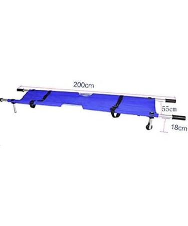 Emergency Rescue Flat Foldaway Portable Stretcher with 2 Wheels - for Hospital Clinic Home Sports Venues Ambulance - Weight Capacity 350 lb - Buy Online on GoSupps.com