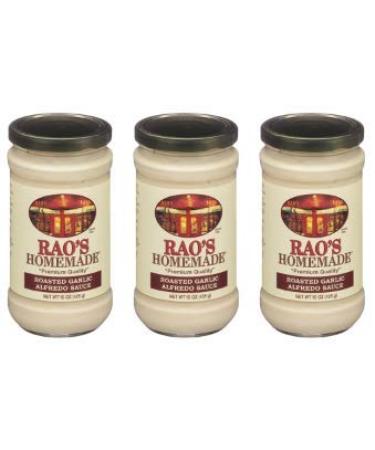 Rao's Homemade Roasted Garlic Alfredo Sauce, 15 Ounce Jar (Pack of 3)
