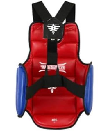 Twister Reversible Chest Guard for Karate, Taekwondo, Boxing & Muay Thai - Red/Blue (Large) - Buy Online on GoSupps.com