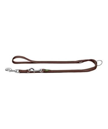 Hunter 64959 Extra Long adjustable guide leash for dogs nylon extra long hard -wearing easy to care for 2.5 x 300 cm brown brown 25/300 cm