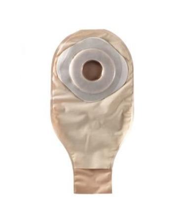 ConvaTec 022765 ActiveLife One-Piece Drainable Pouch with Pre-Cut Stomahesive Skin Barrier Tape Collar 12" Pouch with 1-Sided Comfort Panel Tail Clip Transparent 1" Stoma Opening Pack of 10
