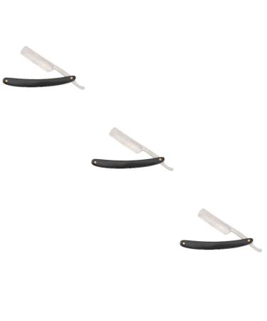 Magiclulu 3st razor razor razor sharpener haircutor razor m quinas de afeitar para hombres bar razor manual razor razor shaving wooden handle man