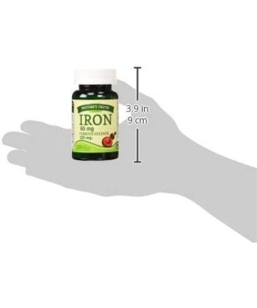 Nature's Truth Iron 65 mg - 120 Coated Tablets | Supports Energy & Wellness - Buy Online on GoSupps.com