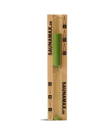 Saunamax Sauna hourglass green sand 15 minutes wood