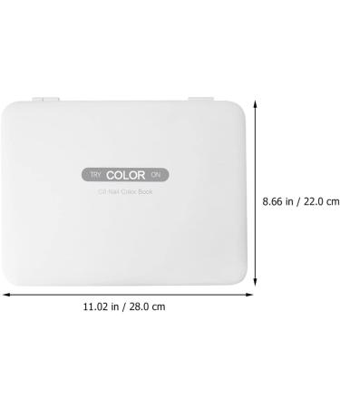 1pc Nail Color Book Color Cards Fake Tips Display Book Nail Color Display Board Color Card Book Chart Nail Art Tool Nail Color Sample Plate Nail Polish Glue Abs White Template - Buy Online on GoSupps.com