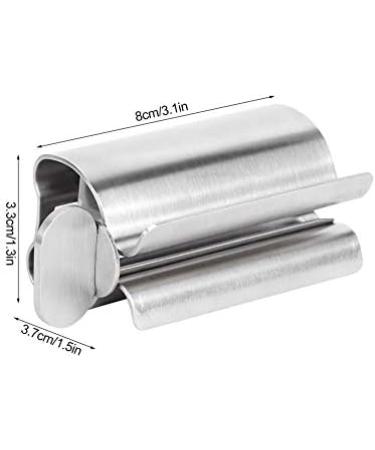 Toothpaste Tube Squeezer Stainless Steel Small Toothpaste Squeezer Dispenser Rollers Squeezing Tool for Face Cleanser for Bathroom Tube Winder Metal Toothpaste Tube Wringer - Buy Online on GoSupps.com