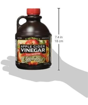 Apple Cider Vinegar Ancestral 100% Natural Contains The Mother Unfiltered & Unpasteurized Liquid Healthy & Nutritious Canadian Made 1L - Buy Online on GoSupps.com