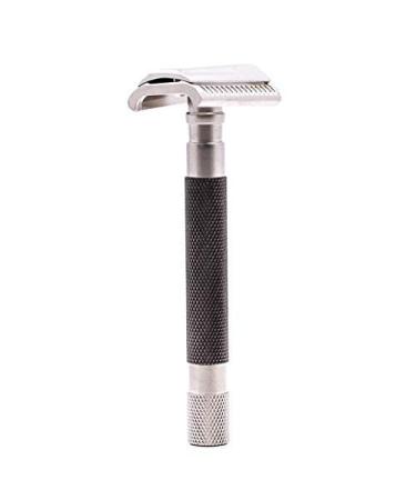 Buy Parkers Semi Slant Safety Razor & 5 Premium Double Edge Blades - Graphite | International Shipping Available - Buy Online on GoSupps.com